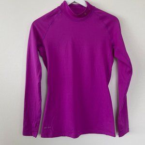 Nike Pro Combat Size Small Thermal Top Long Sleeve Purple